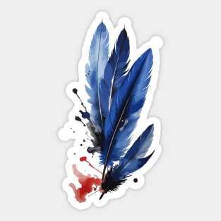 Bird Feathers Sticker